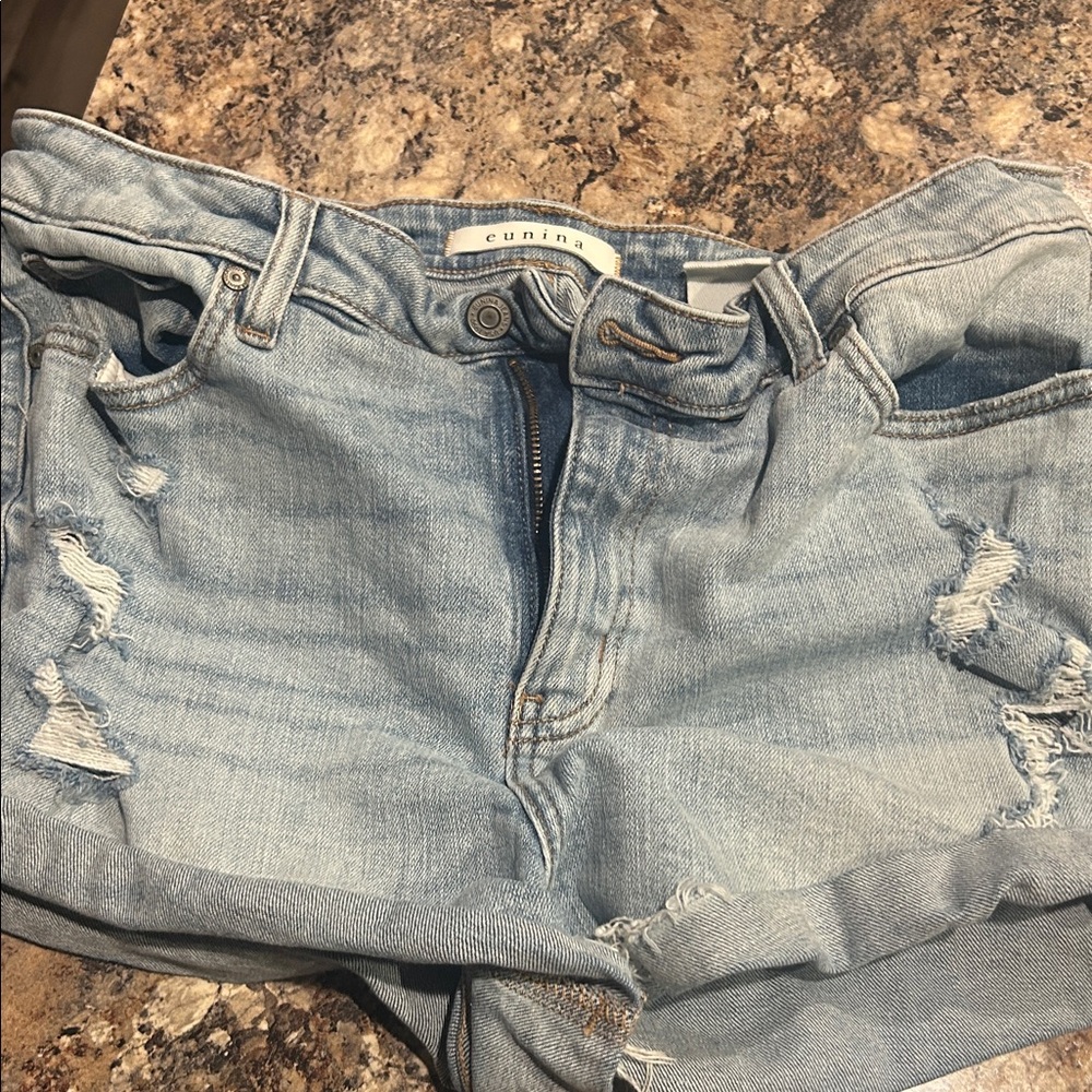 Eunina Light Blue Ripped Jeans